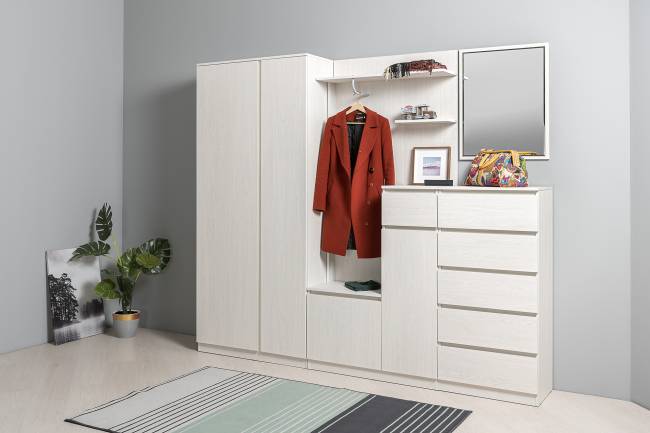 Шкаф комбинированный Ника 13.11 цвет ясень анкор светлый