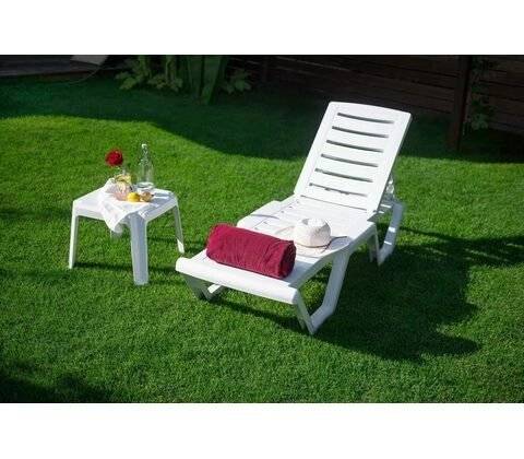 Шезлонг Атлант (белый)