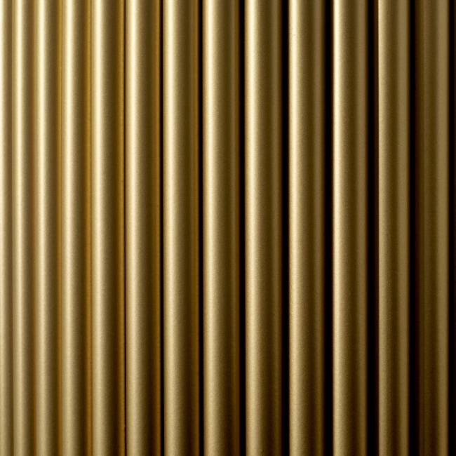 Стол Aura D110, керамогранит Ravena Natural, золотой