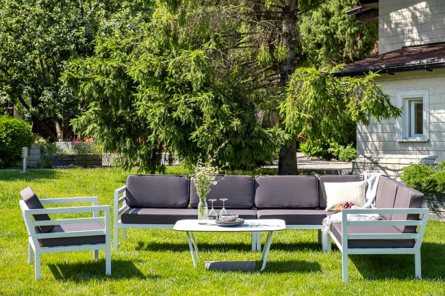 "Глория" модуль диванный левый, каркас из алюминия "Глория" модуль диванный левый, каркас из алюминия