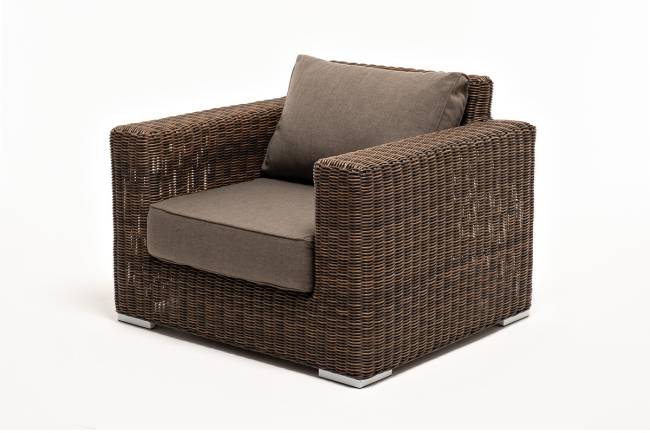 "Боно" лаунж-зона из искусственного ротанга, цвет коричневый "Боно" лаунж-зона из искусственного ротанга, цвет коричневый