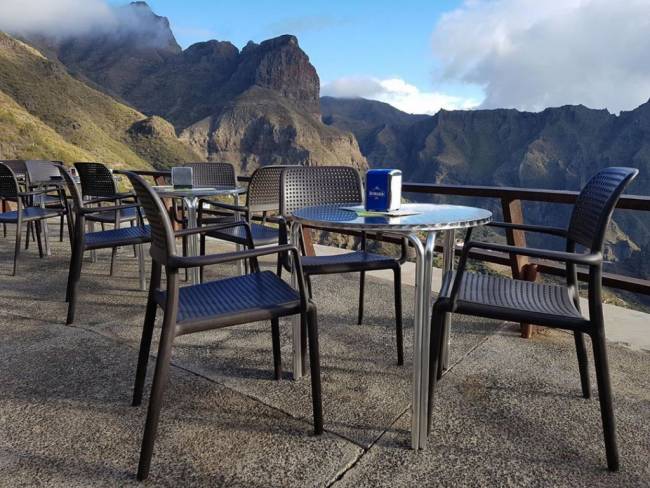 Кресло пластиковое Bora антрацит 585х570х860 мм