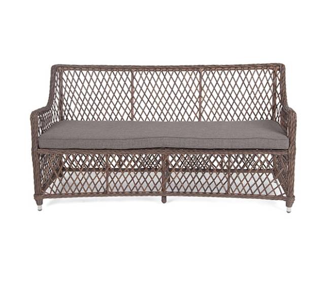 "Латте" диван двухместный из искусственного ротанга, цвет коричневый "Латте" диван двухместный из искусственного ротанга, цвет коричневый