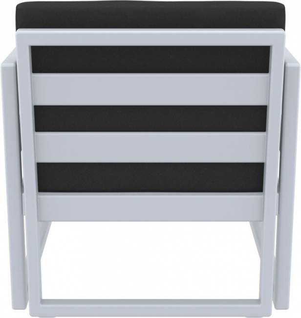 Комплект пластиковой мебели Mykonos XL серебристый, черный