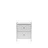 Комод Leset Хайди 2 ящика Белый Белый