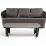"Флоренция" лаунж-зона из искусственного ротанга, цвет графит (К) "Флоренция" лаунж-зона из искусственного ротанга, цвет графит (К)