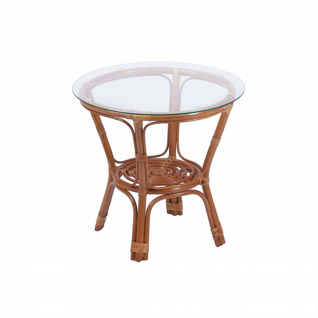 Комплект кофейный из нат. ротанга "Багама" S, коньяк