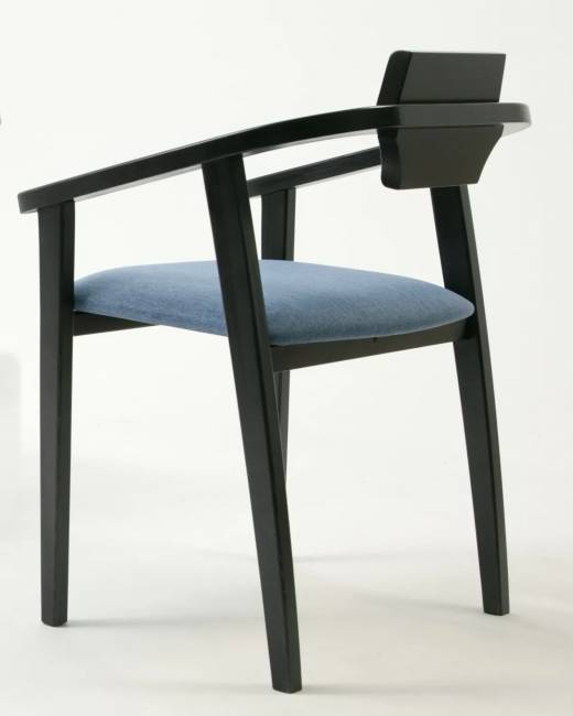 Стул-кресло Челси ПМ чёрный/синий