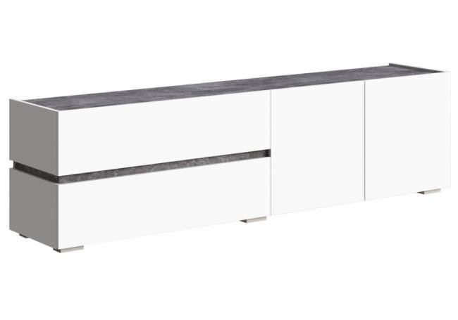 Атлон белый / бетон темный