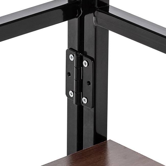 Стеллаж раскладной Leset Пако 800 трапеция Чёрный