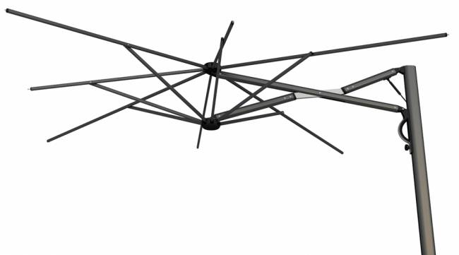 Зонт профессиональный 3.5х3.5 м Astro Carbon графит, слоновая кость 3500х3500 мм Зонт профессиональный 3.5х3.5 м Astro Carbon графит, слоновая кость 3500х3500 мм