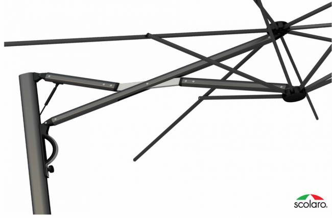 Зонт профессиональный 3.5х3.5 м Astro Carbon графит, слоновая кость 3500х3500 мм Зонт профессиональный 3.5х3.5 м Astro Carbon графит, слоновая кость 3500х3500 мм