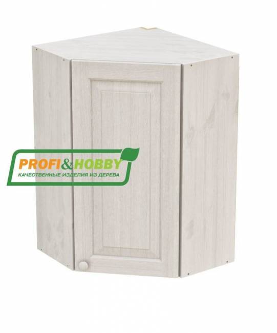 Шкаф навесной угловой 600 х 600 х 300 х 900 филенка, сосна, без покраски Шкаф навесной угловой 600 х 600 х 300 х 900 филенка, сосна, без покраски