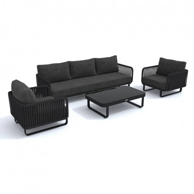 Лаунж зона BELLISA с трехместным диваном - маренго