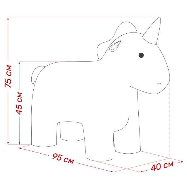 Пуф Leset Единорог Премиум Omega 30, компаньон Omega 45 Пуф Leset Единорог Премиум Omega 30, компаньон Omega 45