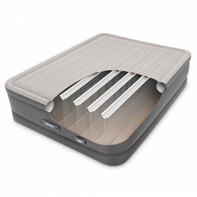 64770, Intex, Надувная кровать 152х203х46см "Premaire Dream Support" встр.нас. 220В, до 272кг