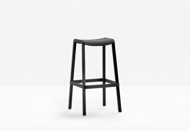 Табурет пластиковый барный Dome черный 440х420х760 мм Табурет пластиковый барный Dome черный 440х420х760 мм