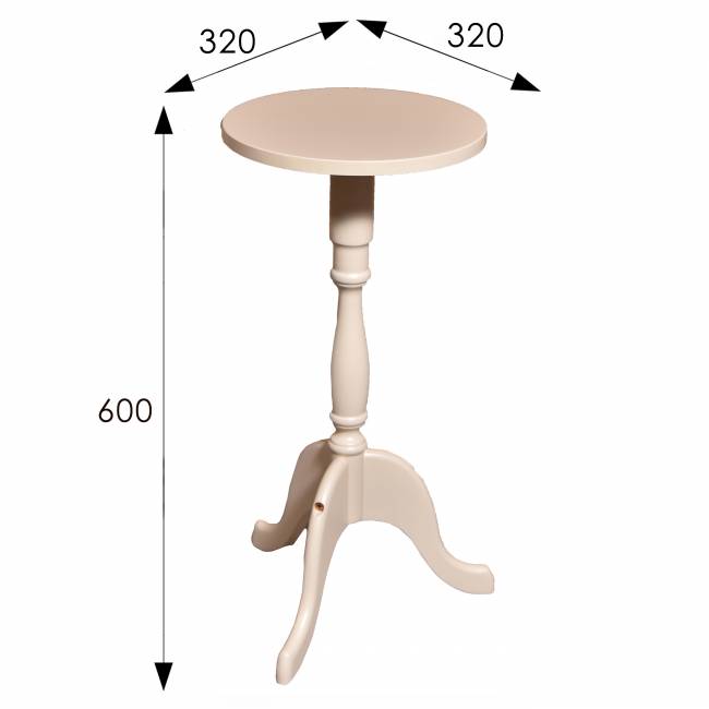 Подставка под цветы напольная П2 слоновая кость