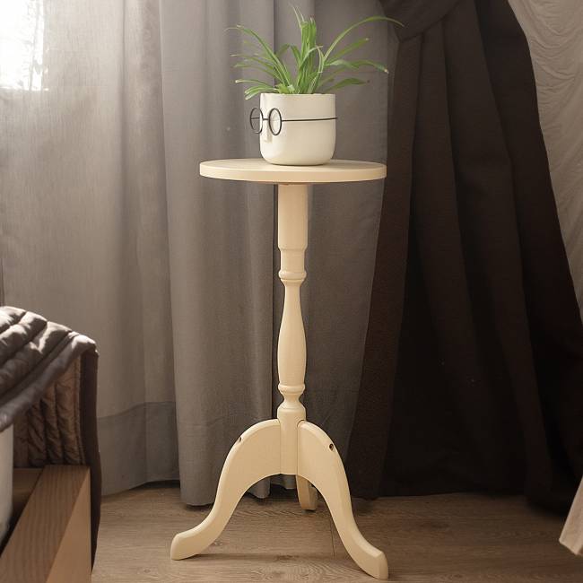 Подставка под цветы напольная П2 слоновая кость