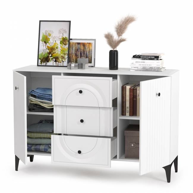 Комод Валенсия 13.309 цвет белый шагрень Комод Валенсия 13.309 цвет белый шагрень