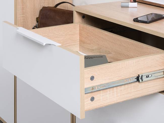 Высокая обувница и обувница с зеркалом и вешалкой для одежды Куба цвет дуб сонома/белый премиум Высокая обувница и обувница с зеркалом и вешалкой для одежды Куба цвет дуб сонома/белый премиум