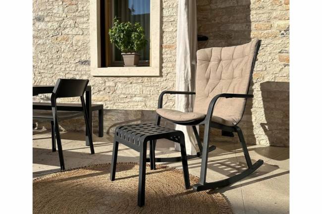 Стул пластиковый Trill Bistrot антрацит 500х515х825 мм