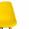 Стул CINDY (EAMES) (mod. 001) / 1 шт. в упаковке дерево бук/металл/сиденье пластик, 51x46x82.5см, желтый/yellow