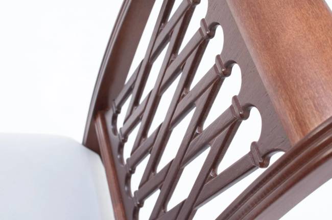 Обеденная группа Вивальди 120 со стульями Рич/ ромб бежевый, Орех Обеденная группа Вивальди 120 со стульями Рич/ ромб бежевый, Орех