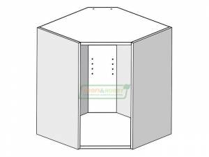 Шкаф угловой (корпус) 610х610х720