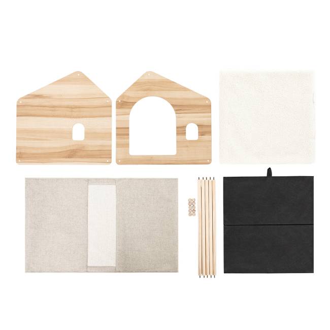 Домик для животных Leset Флёр Натуральное дерево Бежевый