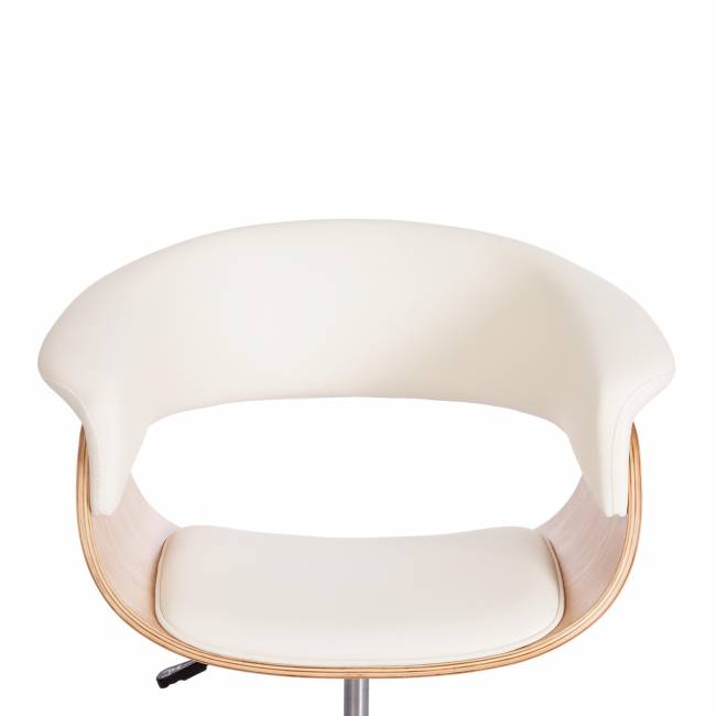 Кресло VIMTA  натуральный, кож/зам белый белый