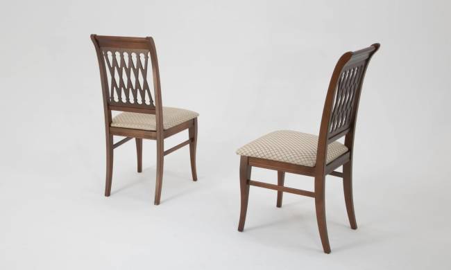 Обеденная группа Верди 120 со стульями Рич/ ромб бежевый, Орех Обеденная группа Верди 120 со стульями Рич/ ромб бежевый, Орех