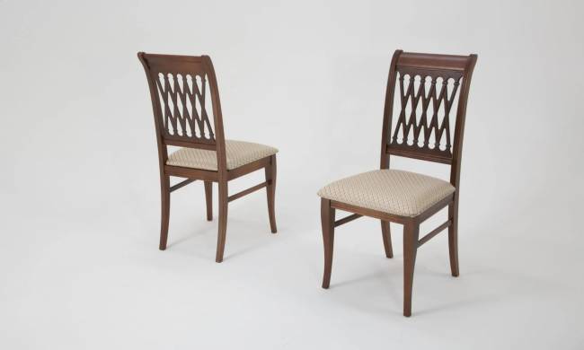 Обеденная группа Верди 120 со стульями Рич/ ромб бежевый, Орех Обеденная группа Верди 120 со стульями Рич/ ромб бежевый, Орех