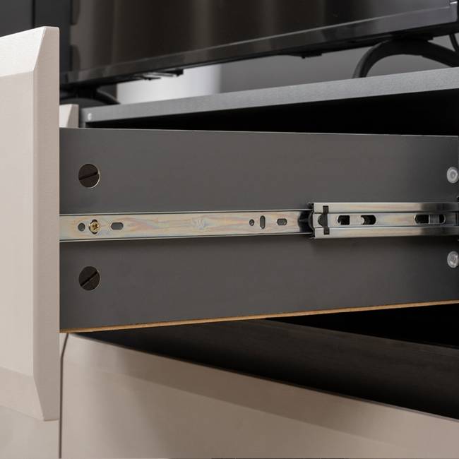 Две открытых полки Сидней и ТВ-тумба цвет антрацит/МДФ веллюто капучино Две открытых полки Сидней и ТВ-тумба цвет антрацит/МДФ веллюто капучино