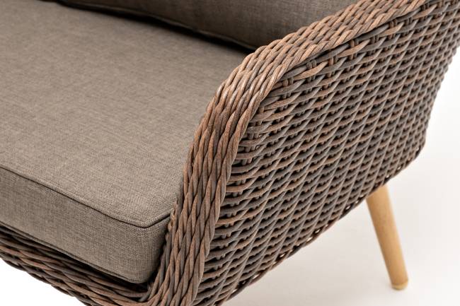 "Прованс" диван из искусственного ротанга трехместный, цвет коричневый "Прованс" диван из искусственного ротанга трехместный, цвет коричневый