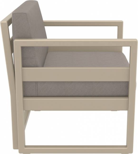 Комплект пластиковой мебели Mykonos бежевый, светло-коричневый Комплект пластиковой мебели Mykonos бежевый, светло-коричневый