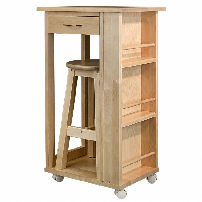 Тумба с табуретом лак