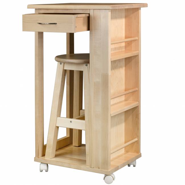 Тумба с табуретом лак