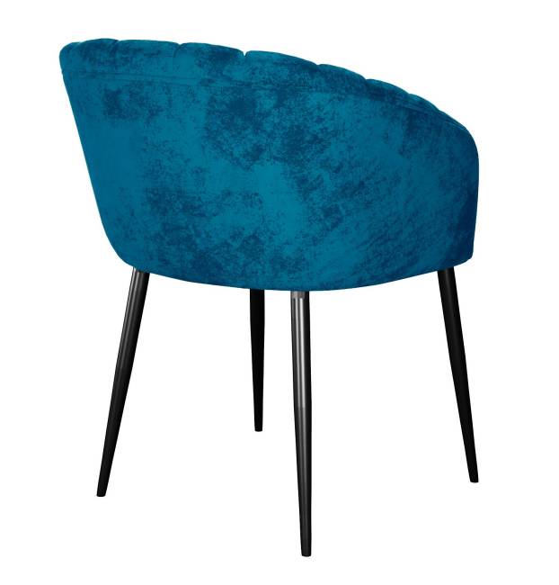 Стул DikLine 442 поворотный, M19 бирюза, ножки черные