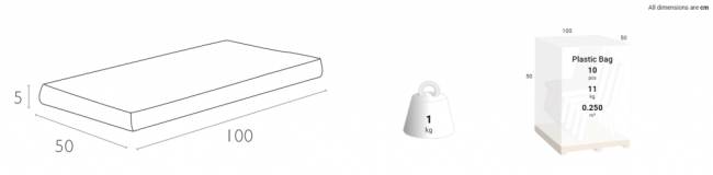 Подушка для дивана Paris Lounge светло-коричневый 1000х500х50 мм Подушка для дивана Paris Lounge светло-коричневый 1000х500х50 мм