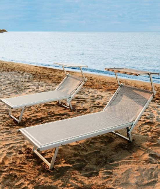 Шезлонг-лежак металлический Master серебристый 1820х760х440 мм Шезлонг-лежак металлический Master серебристый 1820х760х440 мм