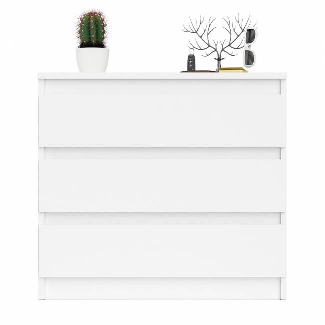 Комод три ящика Мори МК800.1 цвет белый