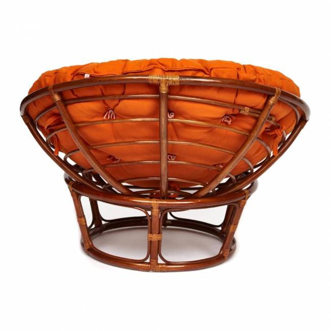 Кресло PAPASAN/ПАПАСАН 23/01 W /с подушкой/ диаметр подушки 122 см, 115х101х104 см, Pecan (орех), ткань Оранжевый, С 23 Pecan (орех) Кресло PAPASAN/ПАПАСАН 23/01 W /с подушкой/ диаметр подушки 122 см, 115х101х104 см, Pecan (орех), ткань Оранжевый, С 23 Pecan (орех)