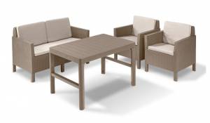 Orlando set + Lyon wicker table Orlando set + Lyon wicker table