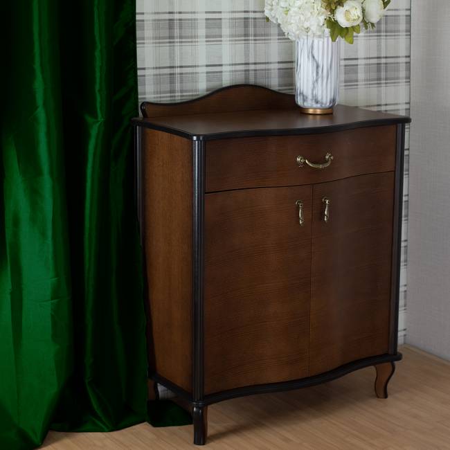 Комод Джульетта с распашными дверцами, орех Л